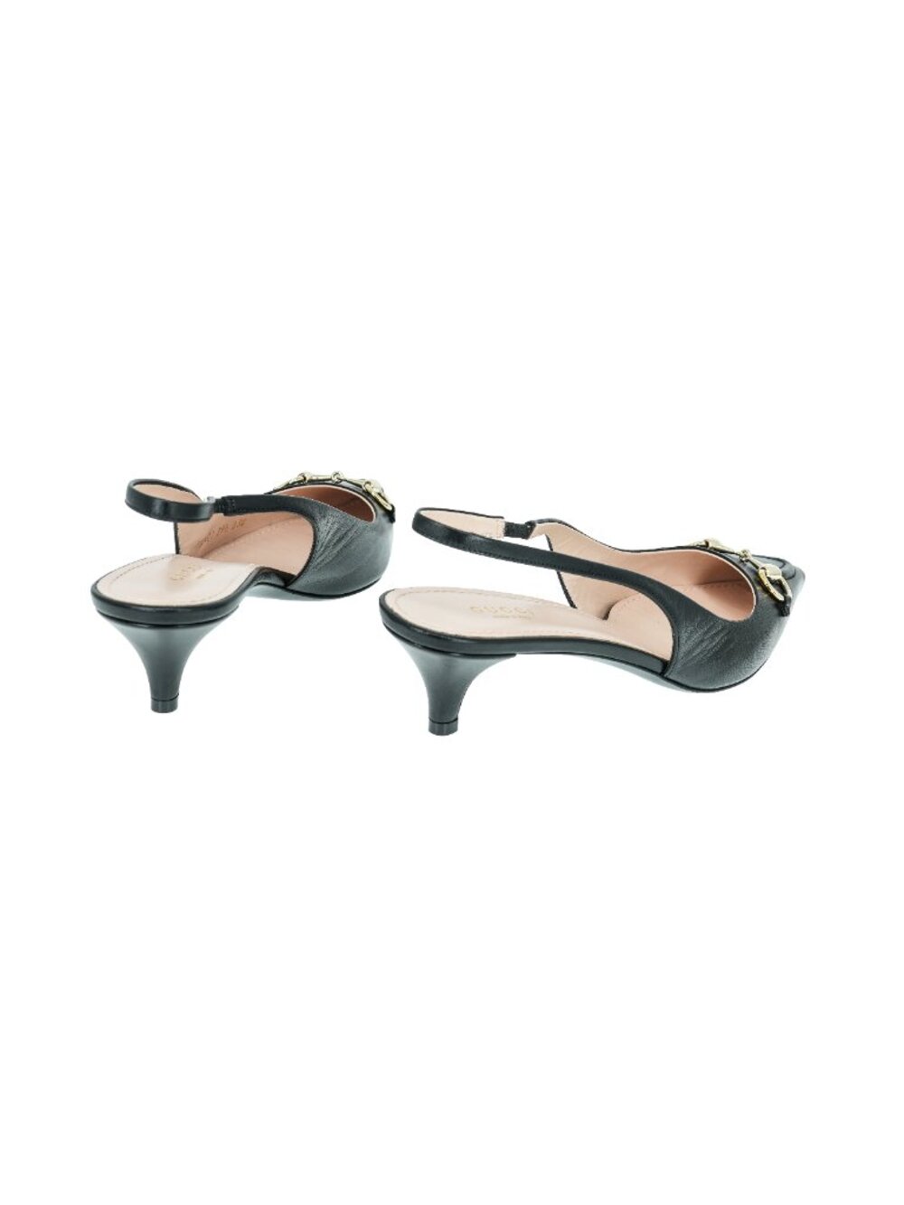 Gucci Erin Horsebit Leather Slingback Pumps - Picture 4 of 8